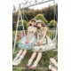 Mademoiselle Pearl Four Leaf Clover and Lime Blouse Apron Overdress JSK and Ops(Reservation/2 Colours/Full Payment Without Shipping)